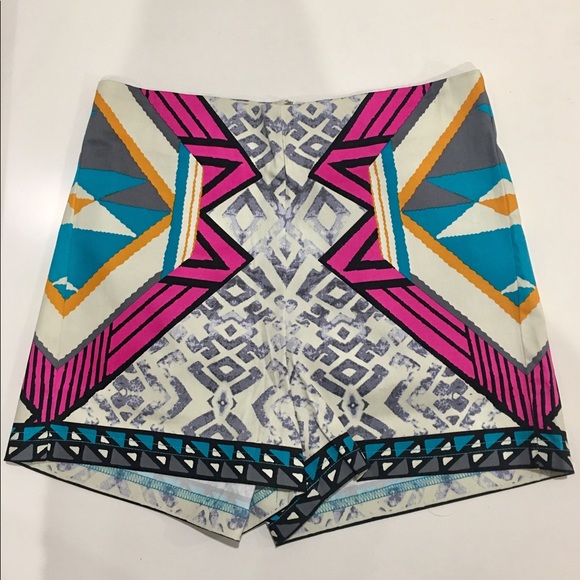 Flying Tomato Pants - Geometric High Waisted Shorts